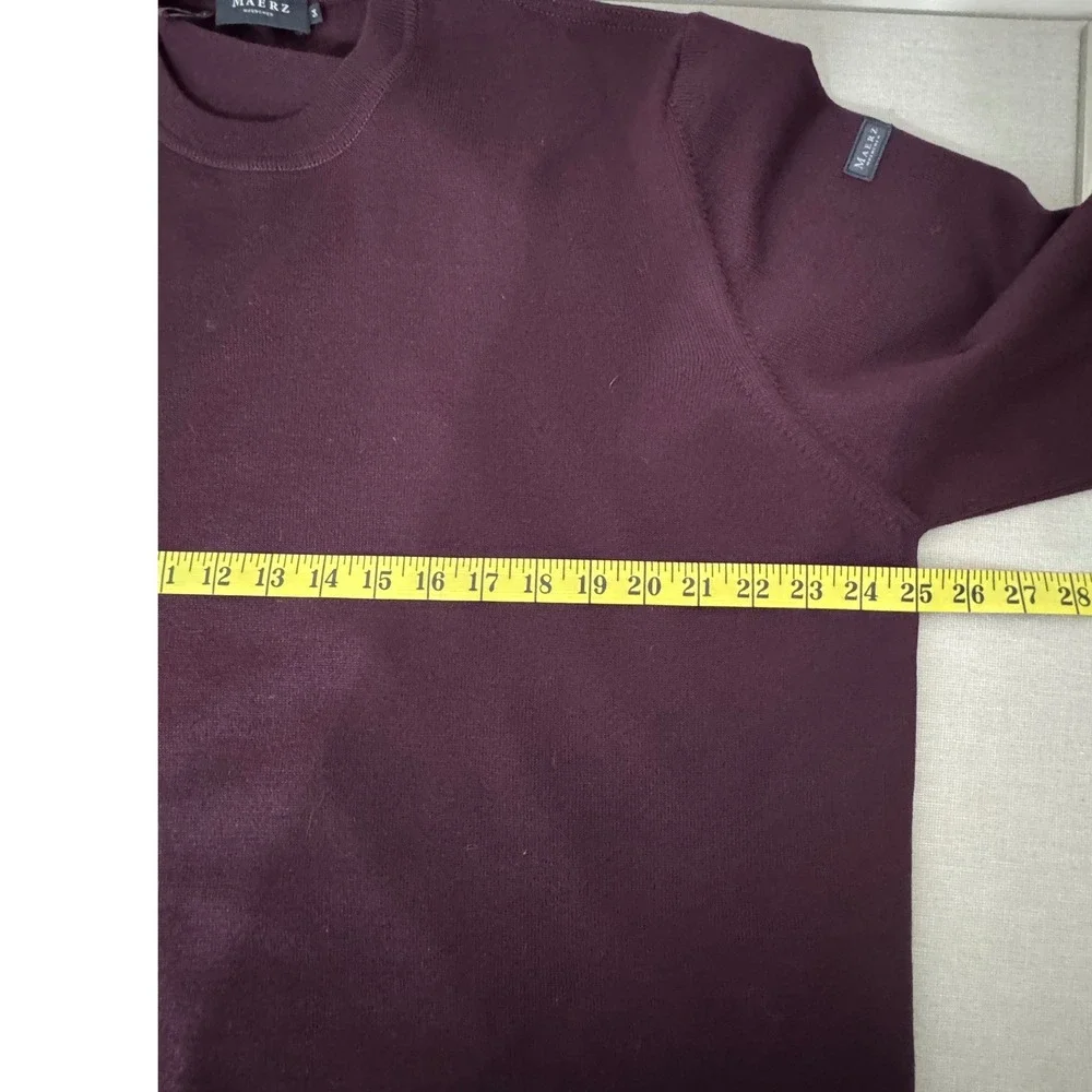 Maerz Wool Crewneck Sweater XXL (54)Purple